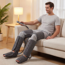 HOMCOM Leg Massagers for Pain and Circulation, Foot Massager with Heat