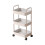 3-Tier Rolling Storage Cart - Plastic, 38 x 26.5 x 75 cm 1