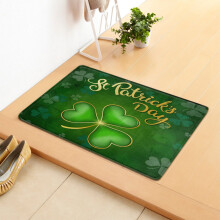 St. Patrick's Day Doormat Green Polyester Non-Slip 40x60cm