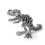 3D-utskriven dinosaurieleksak grå 22 cm 1 styck 1