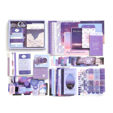 Kit de scrapbooking vintage avec cadres en papier et autocollants