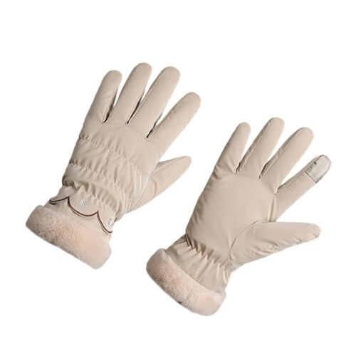 Luvas quentes e resistentes ao vento para esqui e snowboard.