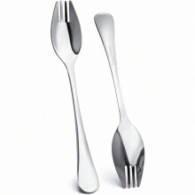 18/10 Ruostumattomasta teräksestä valmistettu Spork, 6 kpl, 7,2 tuumaa