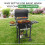 House of Home BBQ Smoker XL Grill Folding Tables Adjustable Pan 7