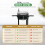 House of Home BBQ Smoker XL Grill Folding Tables Adjustable Pan 8