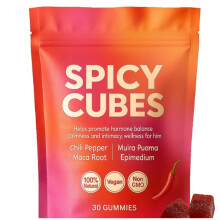 (1PC) Spicy Cubes Gummies | Natural Energy & Vitality Support | Maca Root, Epimedium, Muira Puama & Chili Pepper Blend | 30 Gummies