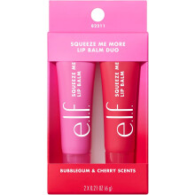 e.l.f. Squeeze Me Lip Balm, Moisturizing Lip Balm for A Sheer Tint of Color, Infused with Hyaluronic Acid, Vegan & Cruelty-Free- Cherry/Bubblegum