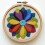 Abstract Mandala Punch Needle Kit – Printed Pattern, Hoop 1