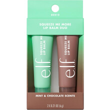 e.l.f. Squeeze Me Lip Balm, Moisturizing Lip Balm for A Sheer Tint of Color, Infused with Hyaluronic Acid, Vegan & Cruelty-Free- Mint/Chocolate