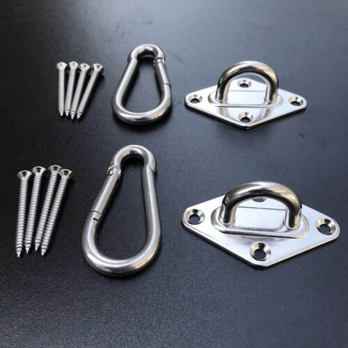 Kit para pendurar balanço de árvore Danhjin com ganchos e argolas