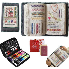 Kit de livre de points de broderie avec outils et tutoriel