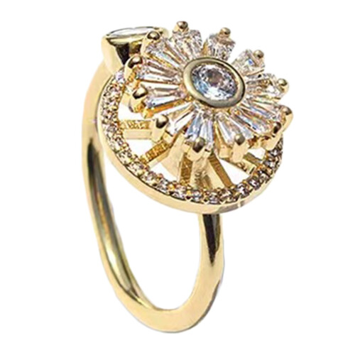 Fidget Spinner Ring for Women – Adjustable Anxiety Relief