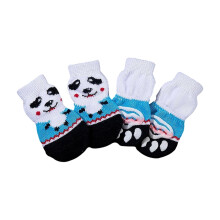 Chaussettes antidérapantes pour chien (lot de 4) pour parquet et carrelage