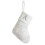 Chaussettes de Noël en soie blanche brillante brodées 1