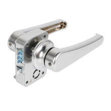 Fechadura prateada para portas de banheiro e interiores, 15–18 mm