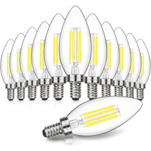 E12LED-lysestagerpærer 5W 600LM 5000K 12-pak