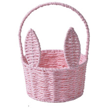 Cesta de Páscoa infantil – cesta de vime trançado, azul, 1