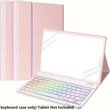 Tastaturhülle mit 7-farbiger Hintergrundbeleuchtung für Samsung Galaxy Tab