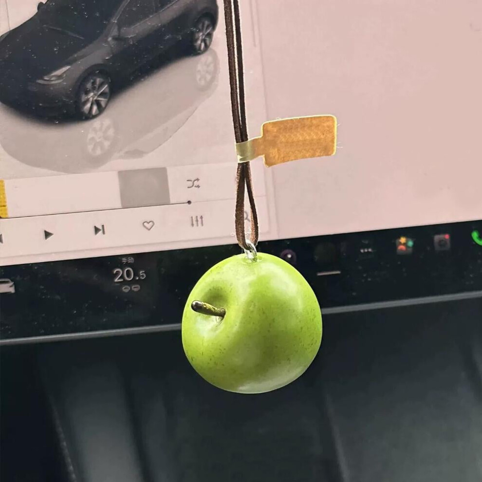 Fruit-Shaped Car Ornament For Rearview Mirror Red 962029841623