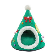 Julgransgrottbädd för katter, ultramjuk, halkfri
