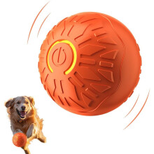 Pelota de juguete interactiva para perros: rueda automáticamente, se activa al tacto,