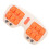 Fußmassageroller - Reflexzonen-Werkzeug, Orange 12