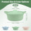 Panier vapeur en silicone pour micro-ondes – Vert, 600 ml 4