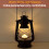 Lanterne tempête LED vintage, à piles, avec variateur. 5