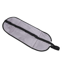 Flugzeug-Fußhängematte Nylon verstellbarer Gurt schwarz