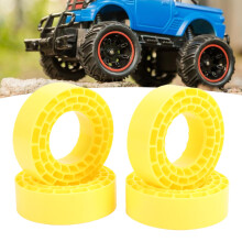 4 Stück Silikon-RC-Reifen-Inserts, 1,55 Zoll – DL Gelb