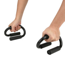 S-Shape Push Up Bars Pair Foam Grip