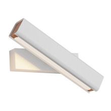 Wandlamp met 350 draaibare kop – Aluminium, walnoot, acryl