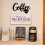 Plaque murale métallique « Café » 30 x 18 cm 2