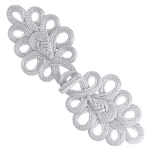 Chinese Knot Button Frogs for Cheongsam, Gold, 1 Pair