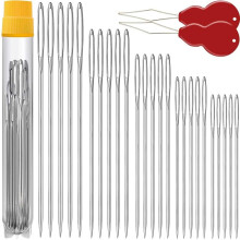 RUseeN Hand Sewing Needles 25 pcs Assorted Sizes with 2
