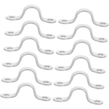 Lot de 12 boucles de pont robustes 10 x 11 mm pour poignées de gréement de canoë, crochets à œillet et plaque