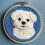 Punch Needle Kit Maltese Dog 20x20cm Beginner Set 1