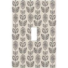 Vintage Floral 1-Gang Toggle Light Switch Plate