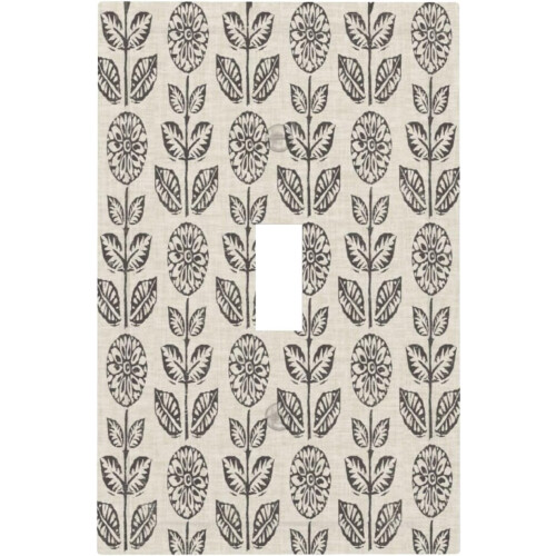 Vintage Floral 1-Gang Toggle Light Switch Plate