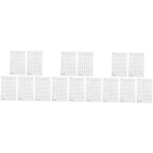 Lot de 15 cartes de score de golf en papier couché
