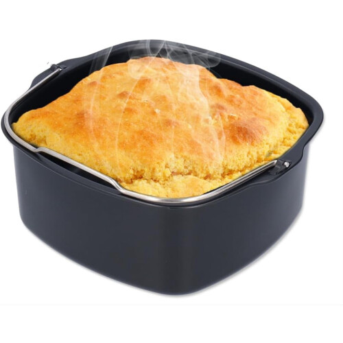 Forma antiaderente para bolo, compatível com fritadeiras de 3,8 a 8 litros (7 polegadas), para fritadeiras elétricas de 3,8 a 8 litros.