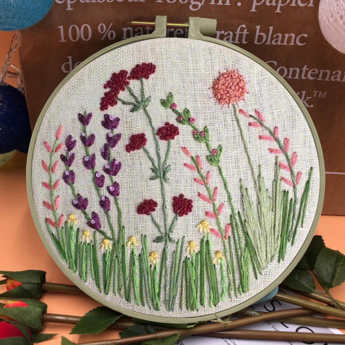Blumenstickerei-Set für Anfänger