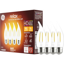 Relax Light lampen zacht wit 40W helder medium fitting 4-pack