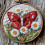 Punch Needle Kit Butterfly on Daisies 20x20cm 1