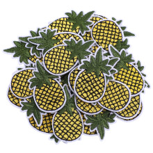 Gelbe, gestickte Aufnäher, 10 Stück