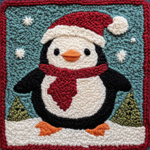 Zestaw igieł dziurkacza Penguin 20x20cm Zestaw dla początkujących