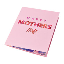Cartão de Dia das Mães com Flor Pop-Up 3D