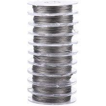 Stainless Steel Jewelry Wire 0.38mm 32 Feet 10 Rolls