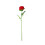 Rosas artificiais vermelhas realistas – 10 hastes, flores de 6,8 cm (2,7 polegadas). 1
