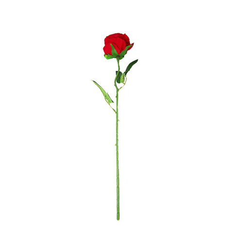 Rosas artificiais vermelhas realistas – 10 hastes, flores de 6,8 cm (2,7 polegadas).
